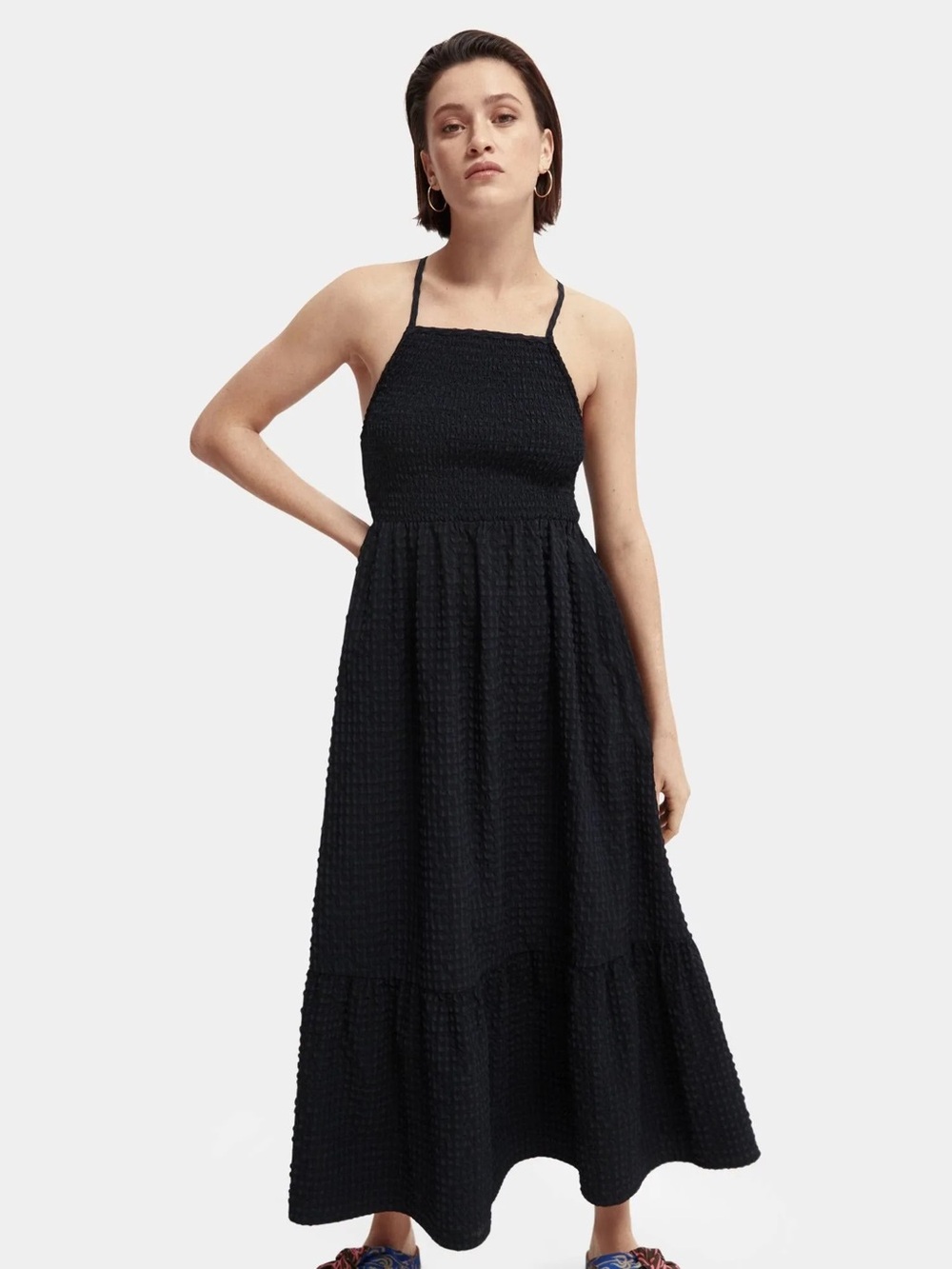 Scotch and Soda Navy Midi Dress- Size Large